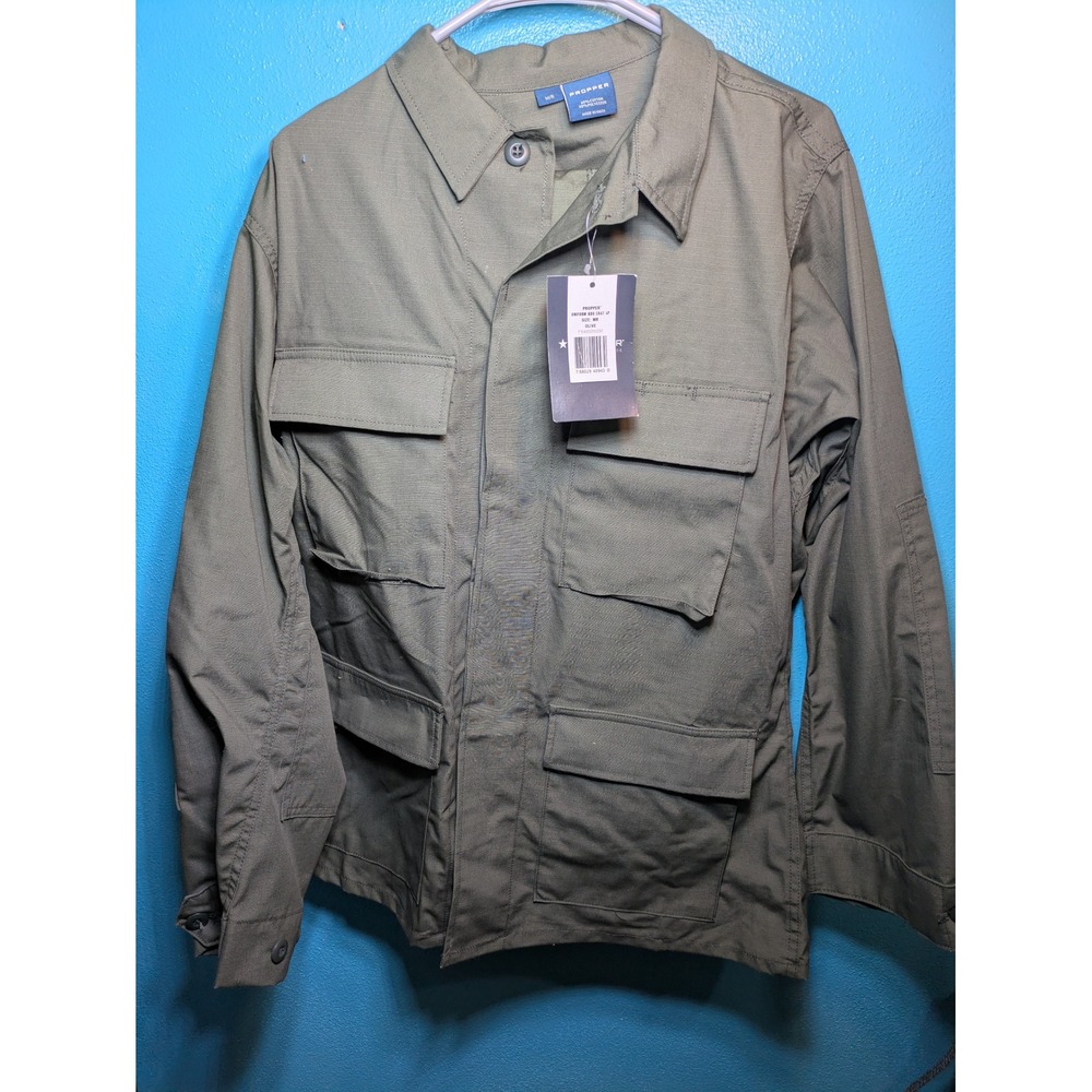 Propper Mens BDU Uniform Set Olive Drab Ripstop Coat and Trousers 2pc MR New